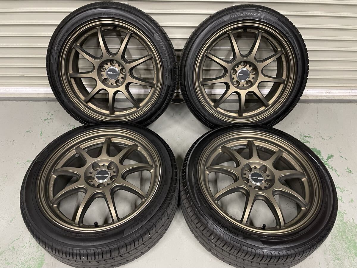 O】深リム WORK EMOTION XD9 マットチタン 18インチ 10.0J +18 PCD