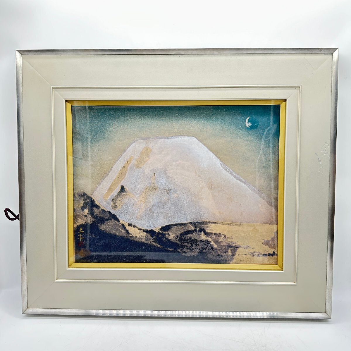 □G288□美品□奥村土牛□山中湖富士□日本画□富士山□名画/巨匠□の