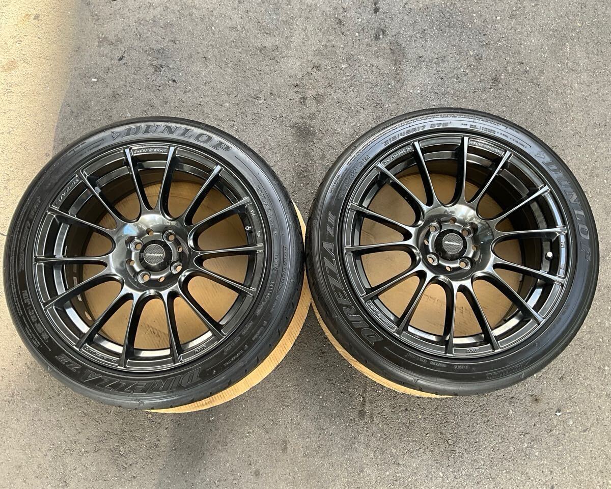 中古】ガリ傷無し WedsSports SA-70 8j +42 114.3 タイヤ 225/40R18