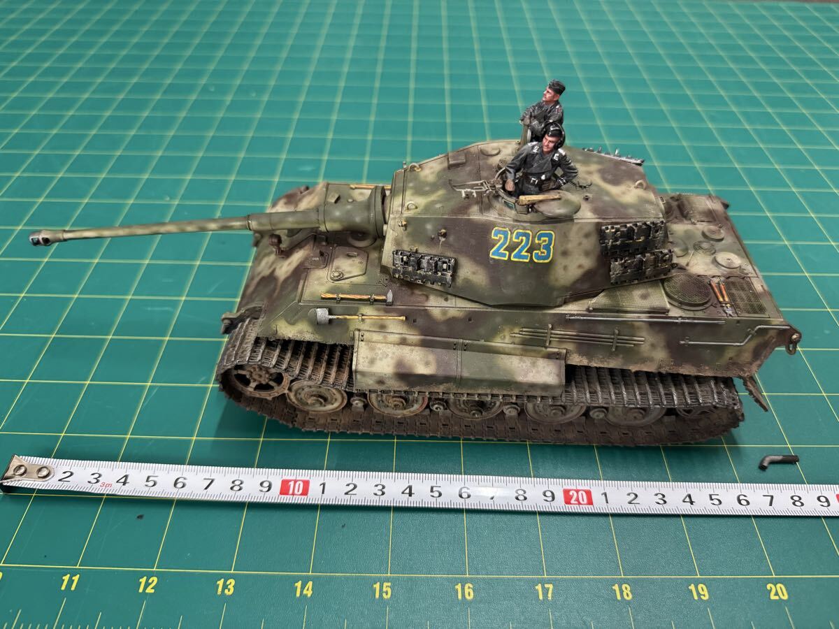 1/35 ジオラマ】1/35ドラゴン社製キングタイガージオラマの落札情報