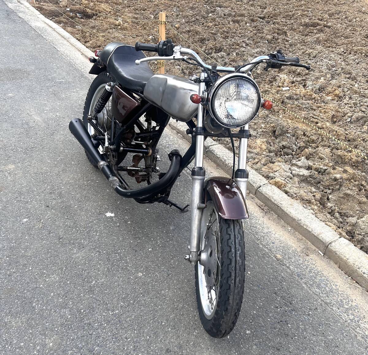 SR400 キタコ ビッグハンマー アルミタンク カフェレーサー 品番104-71