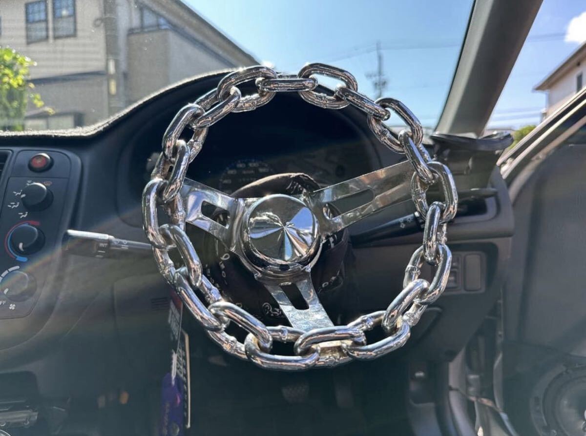 中古】ツイスト チェーンステアリング ハンドル ローライダー USDM