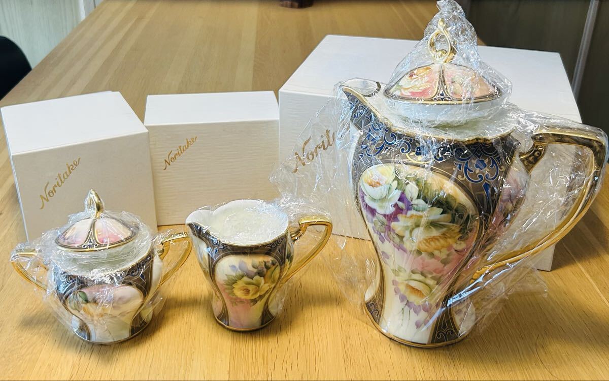 美品◇乃りたけ珠維清 急須&湯呑5客揃いセット茶托/茶器/廃盤レア