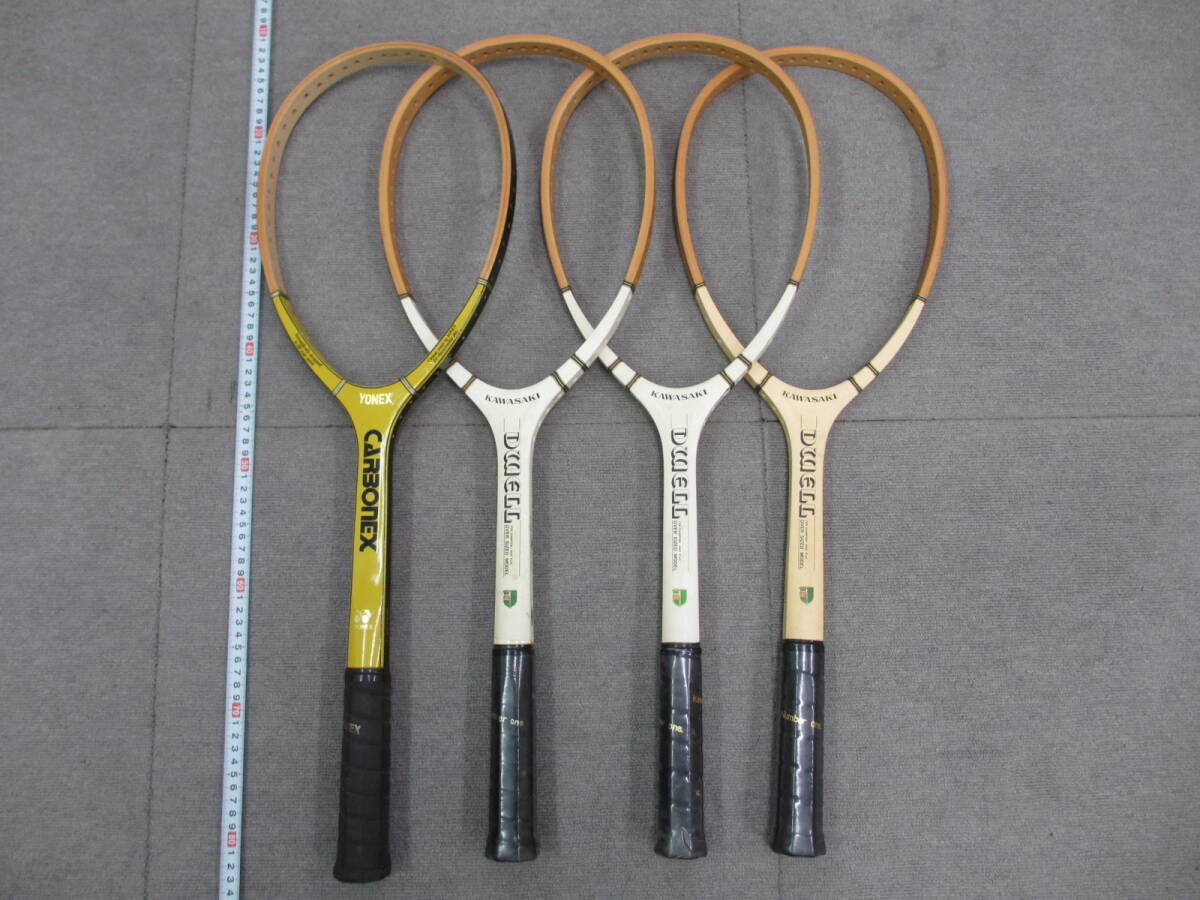新品】L12037【テニスラケット7】ヨネックス カーボネックス 3本 軟式