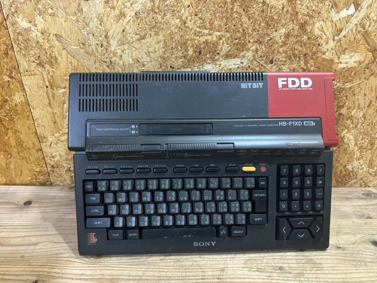 ジャンク品 SONY ホームコンピューター MSX HitBit HB-10 レッド