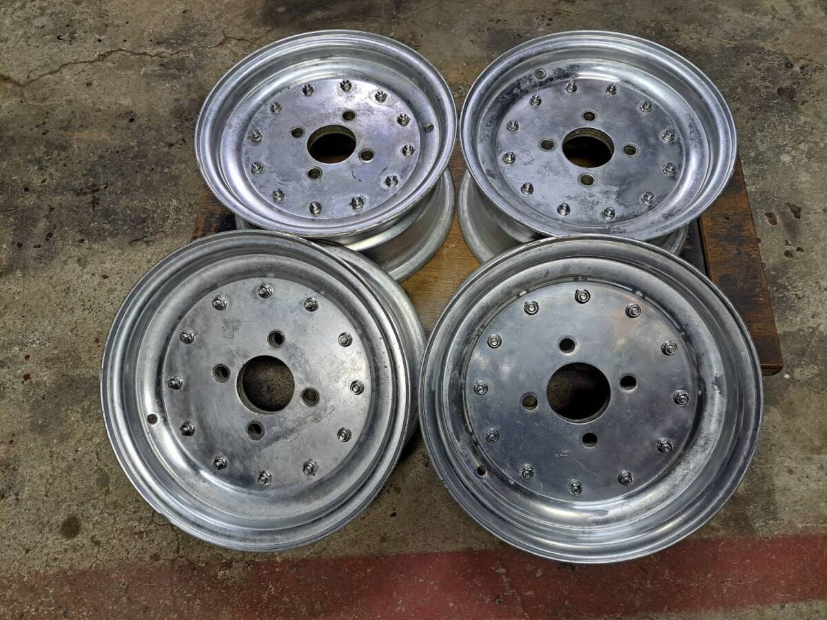 ◎ワタナベ 13インチ 7j Bタイプ 4H PCD114.3 ネオバ 165/60r13 2本