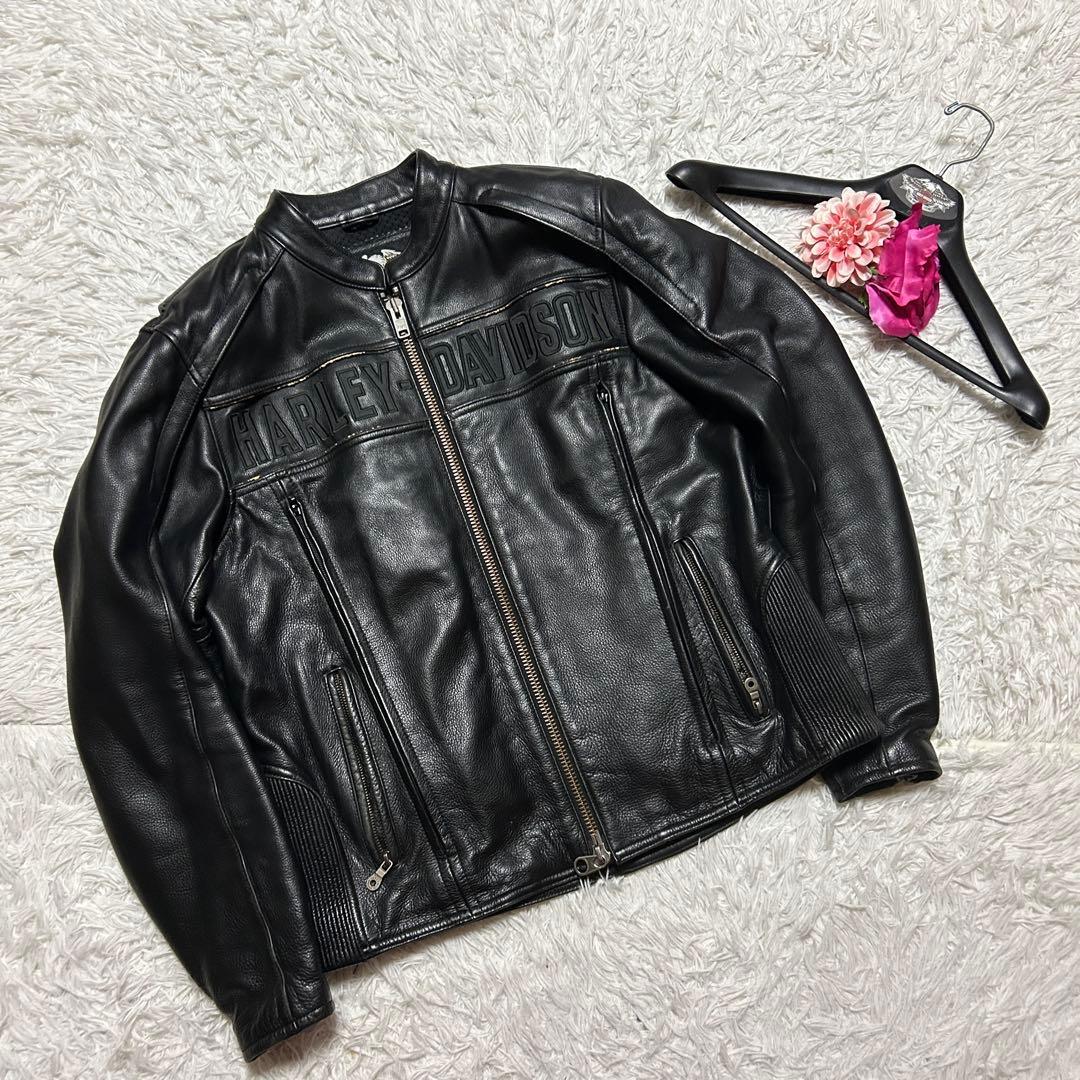d*7様 ハーレーダビッドソン レザージャケット イーグル ファイヤーパターン 新品】ハーレーダビッドソンRIDEファイヤーパターン ライダース