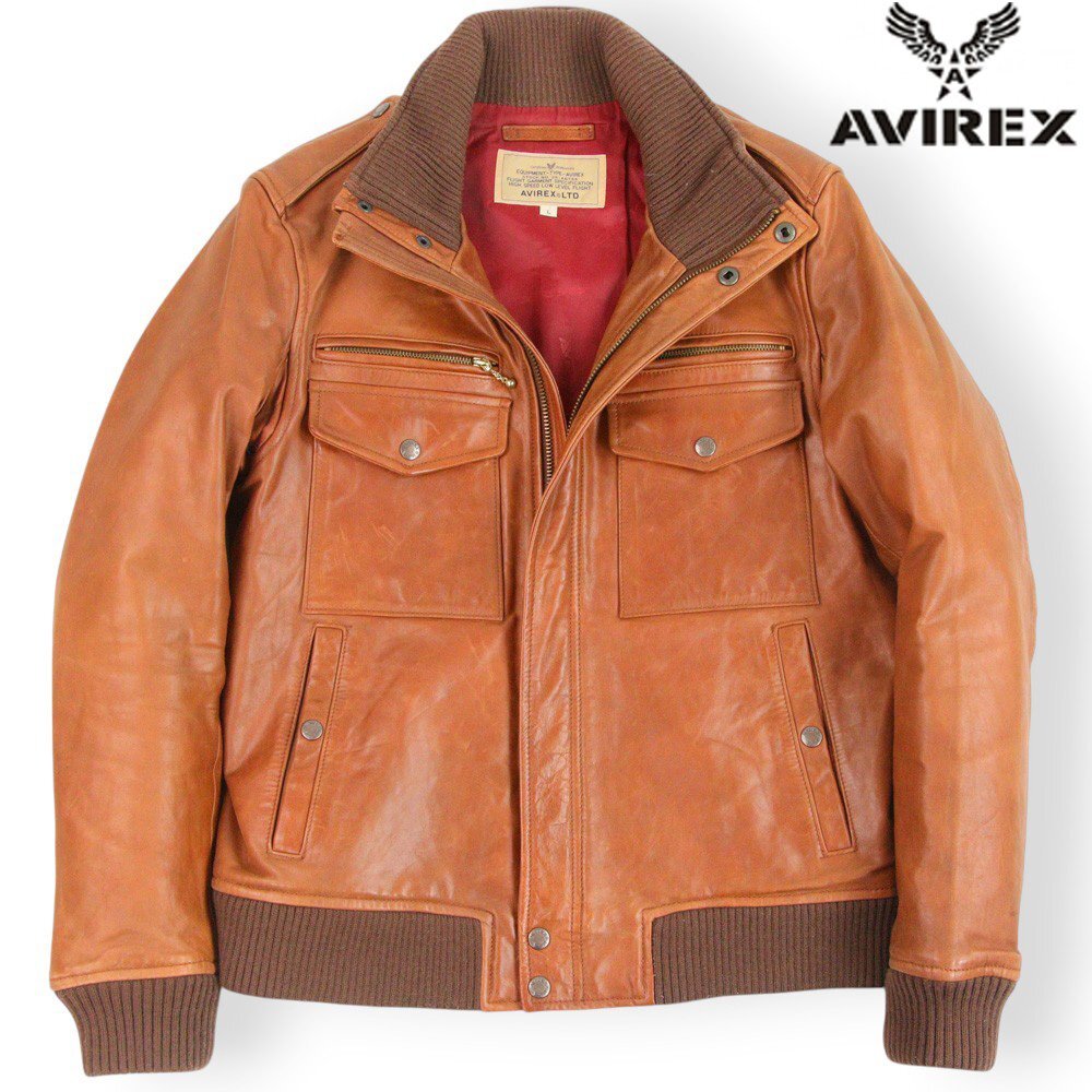 最終値下!超超レア品!絶版品! AVIREX 龍＆蛇 本革レザージャケット