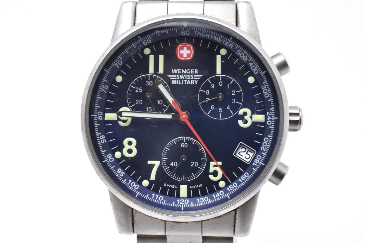WENGER ウェンガー GMT チタン メンズ腕時計 50m防水 クォーツ 