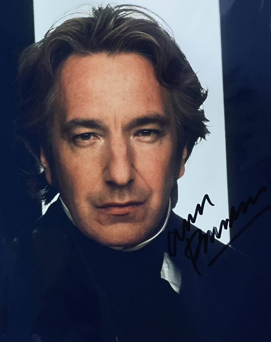 中古】アラン・リックマン & エマ・トンプソン 直筆サイン入り写真