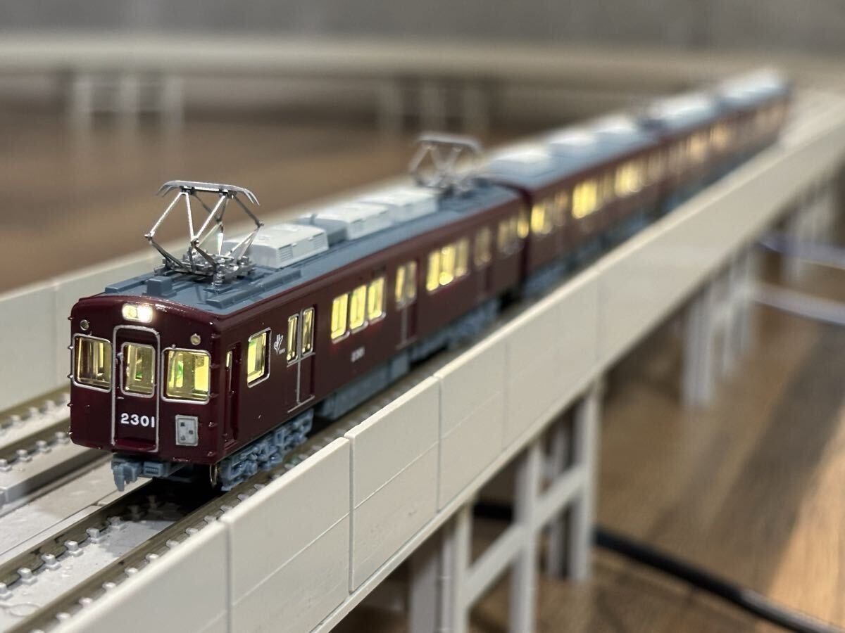 鉄道コレクション】 阪急2300系表示幕改造車4両セット 2319f加工