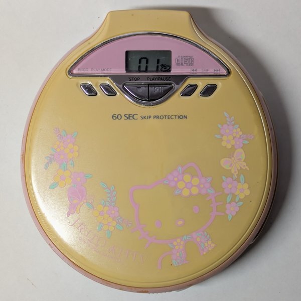 新品】◇新品未使用 サンリオ キティちゃん ポータブルCDプレーヤー CD