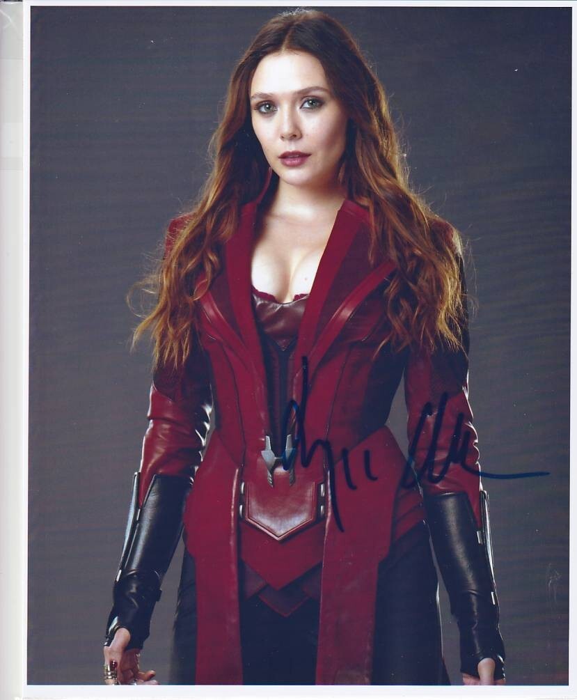 H 2L判 エリザベス・オルセン Elizabeth Olsen 直筆サイン写真 証明書