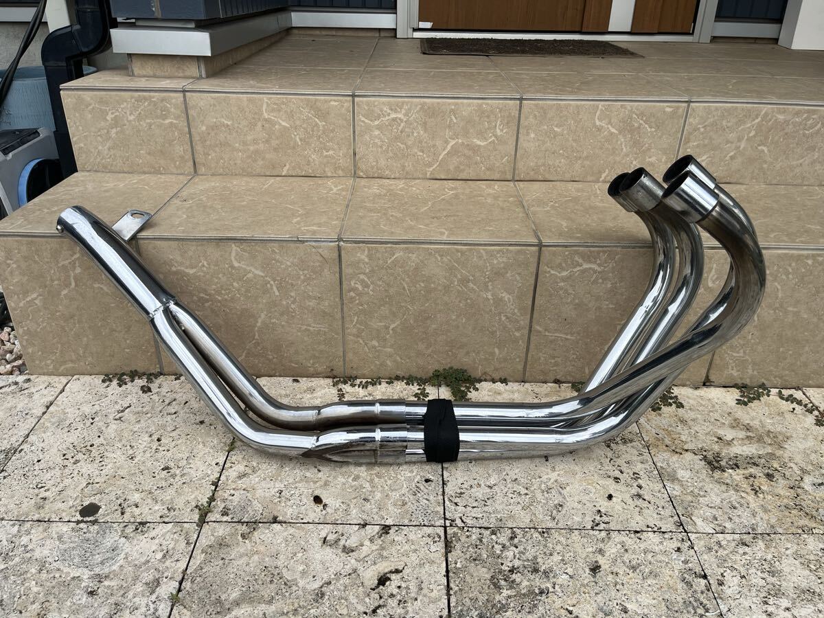 中古】CBX400F マフラー コブラツイスト ロング管 NC07 サンセイ