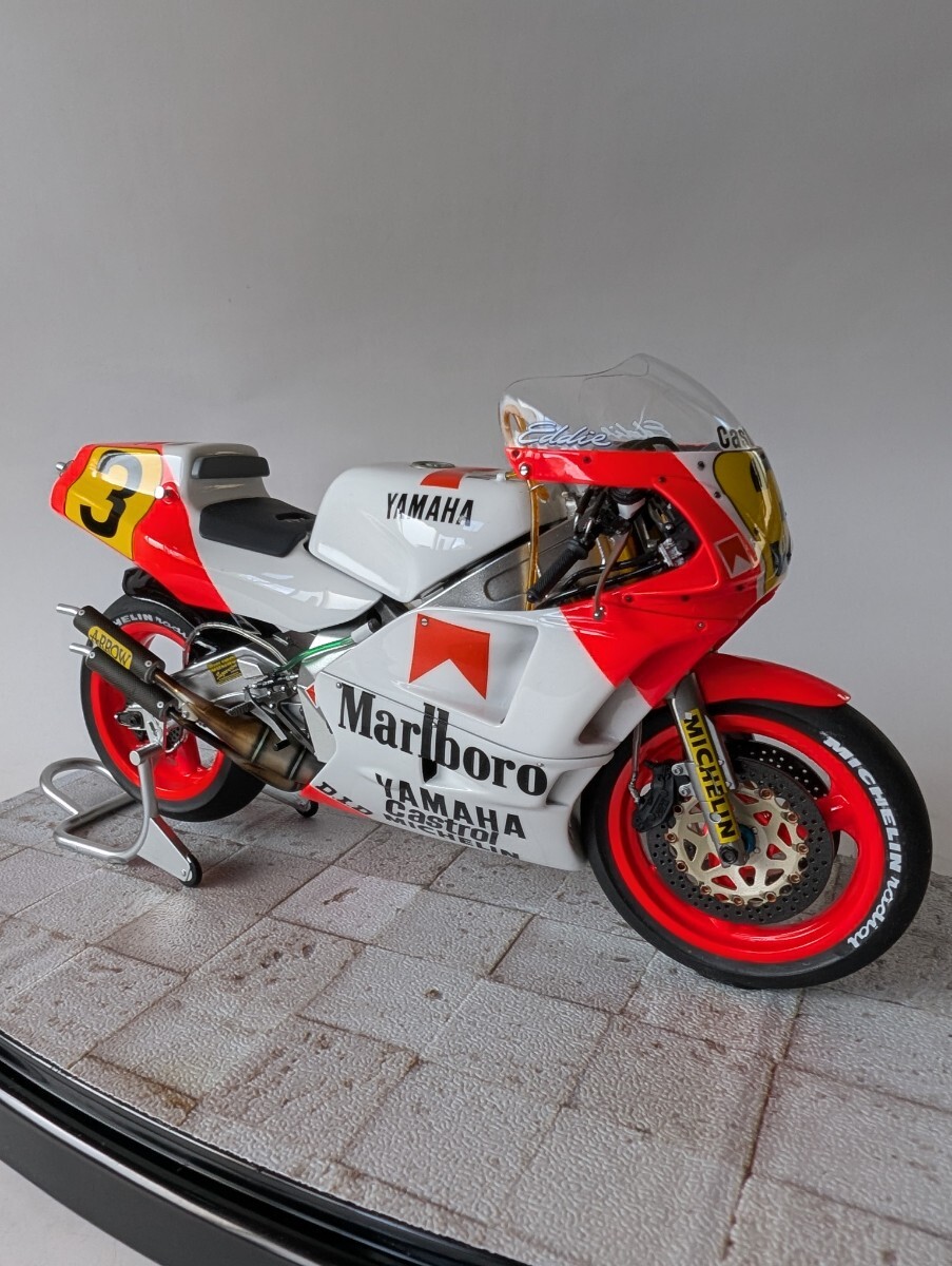 未使用】TAMIYA 1/12 YAMAHA YZR500(OW70) ストレートラン・ライダー