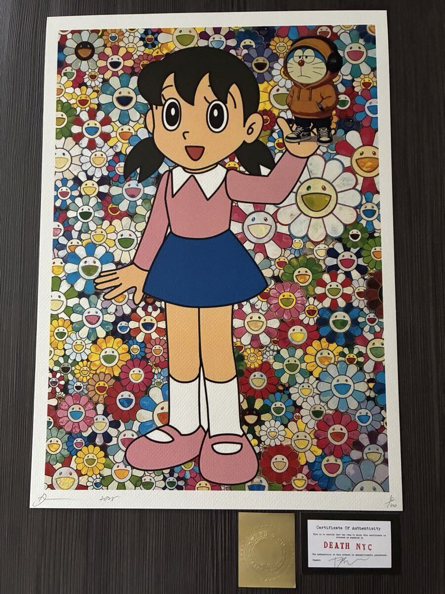 新品】希少！本物！2019年 世界限定100枚 DEATH NYC ドラえもん アート