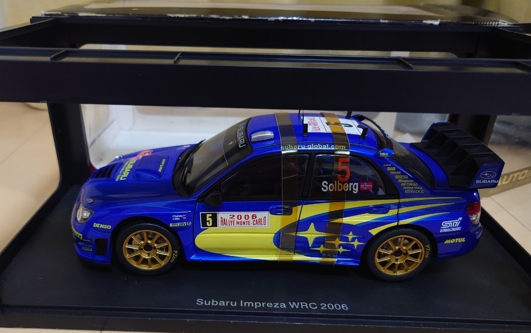 1/18オートアート(Autoart) インプレッサWRX TypeR(青)♪スバル,SUBARU