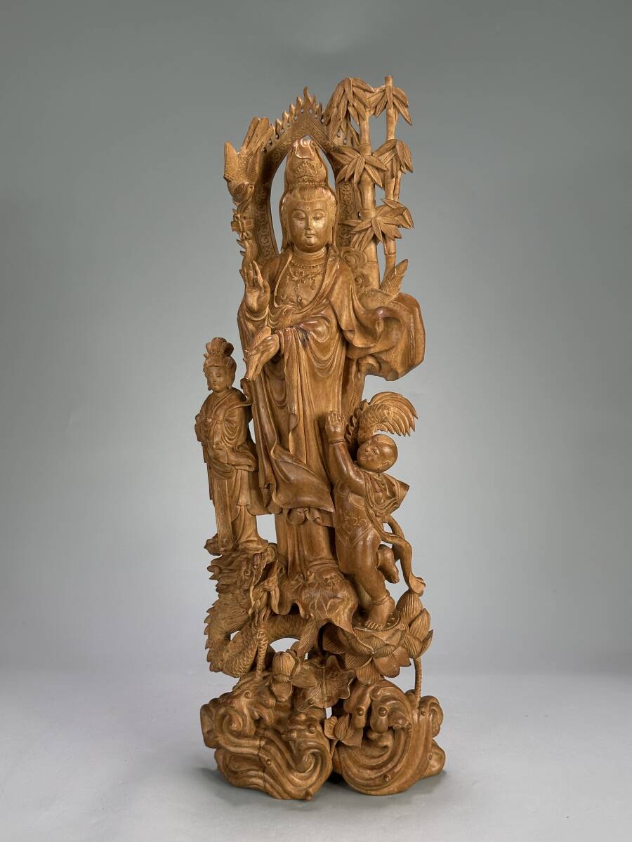 NN0808 829 中国 景徳鎮製 染付 高さ 約46cm 壷 壺 花瓶 花入 花器