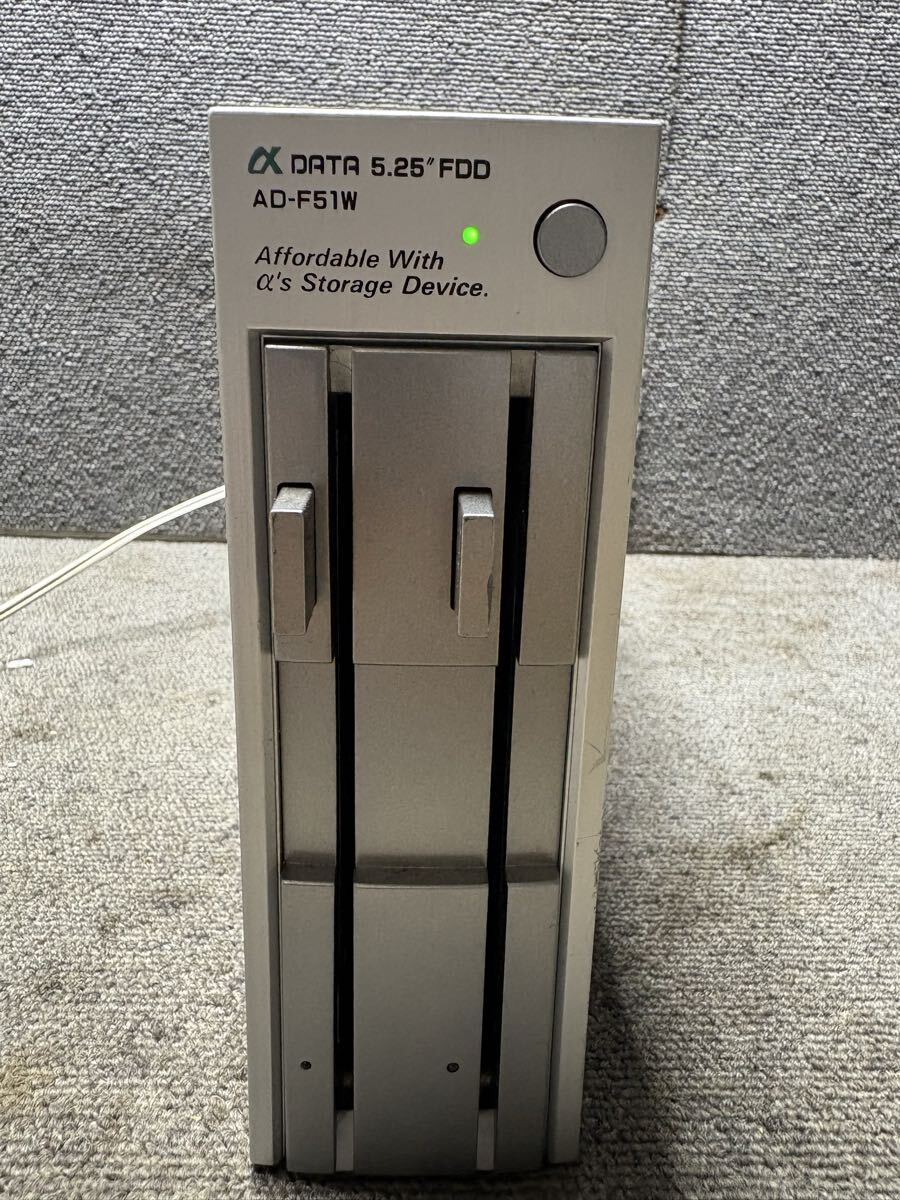 □!!! 2モード対応 !!!・外付け 5インチFDD αDATA AD-F51WR・動作品