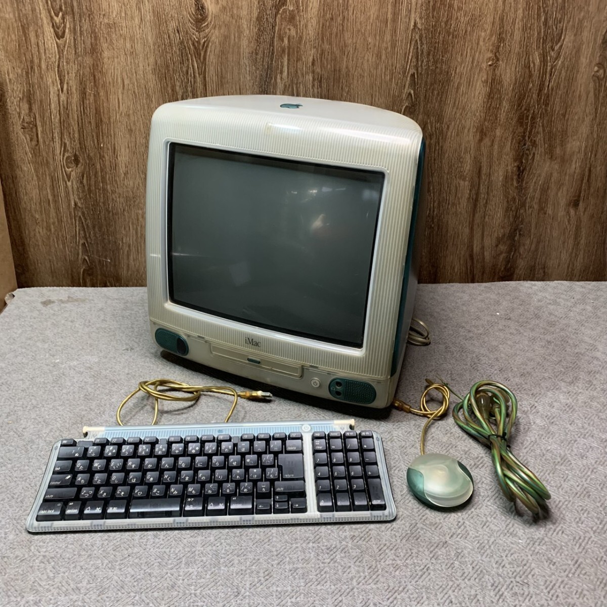 Apple iMac G3 初代 M6709J/A ボンダイブルー 箱CD付き 起動確認の落札