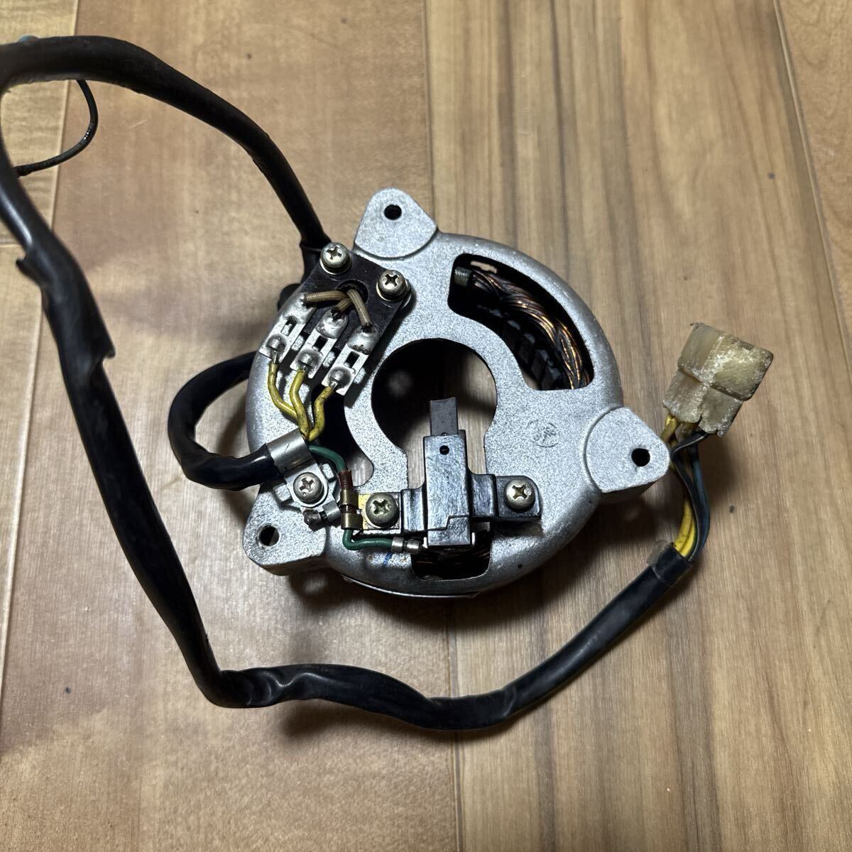 GT380 キジマ 当時物 ポイント ジェネレーター ダイナモ カバー メッキ