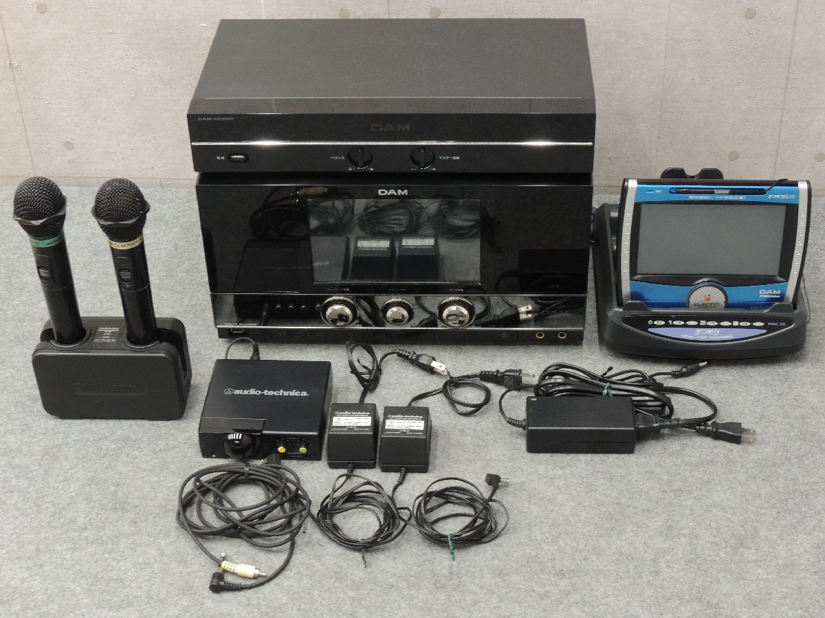 家庭用カラオケ DAM－G100 2分待ちなし デンモク3台 充電器