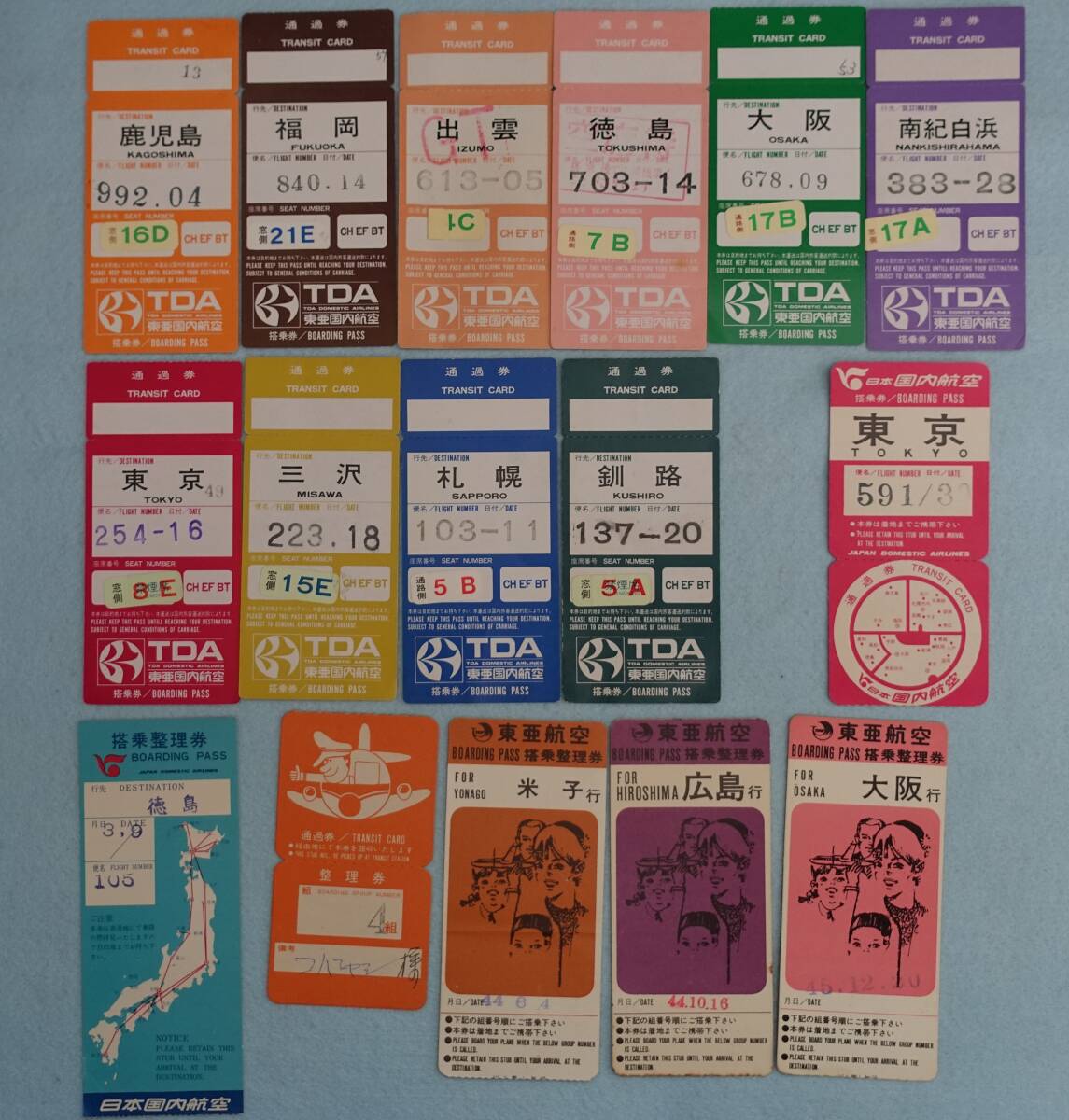 新品】◇TDA◇東亜国内航空◇ステッカー◇当時物◇直径約15センチ◇②