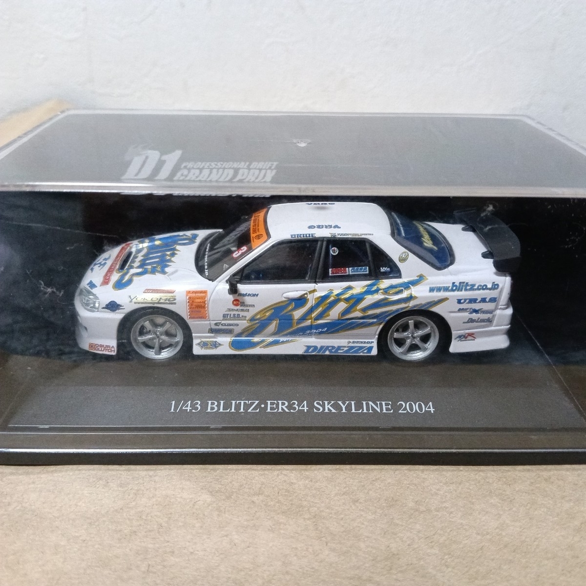 現状品 D1 GRAND PRIX BLITZ ER 34 K5-660R 仕様 2003 野村謙
