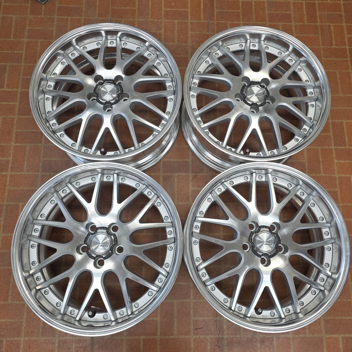 WORK ランベック LD1 未使用品 18インチ 9.5j+50 10.5j+35 5-114の落札
