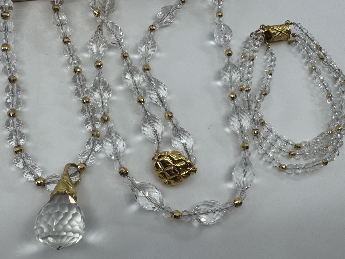 中古】Hosanna ホザーナ シルバービーズネックレス クロス ゴローズ
