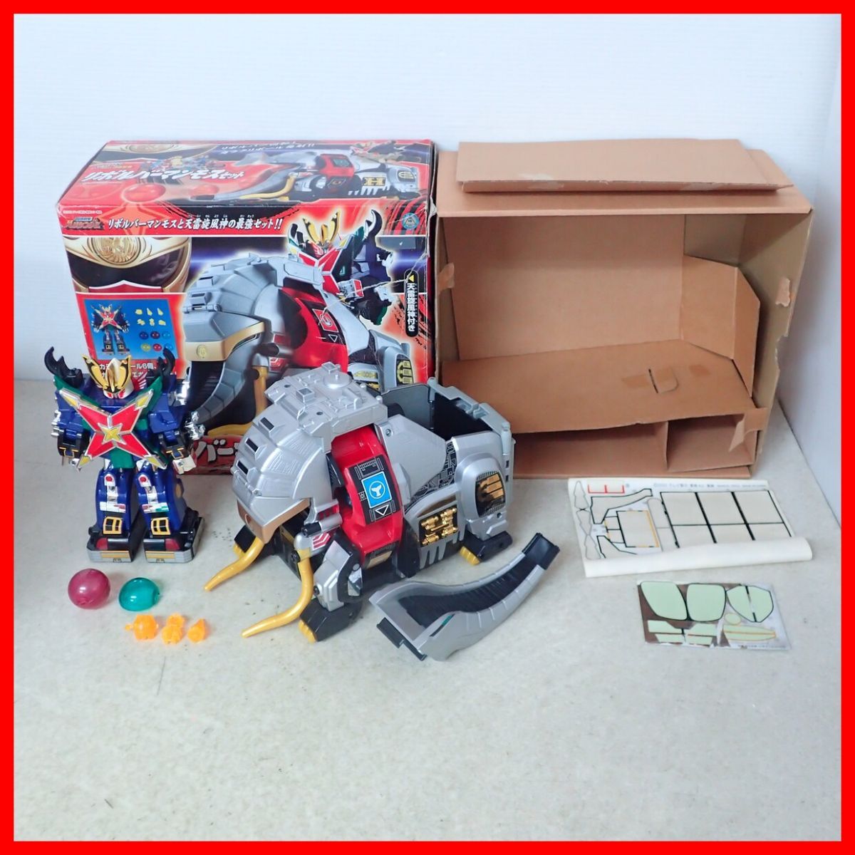 激レア 忍風戦隊ハリケンジャー ミニプラ リボルバーマンモスセット 天
