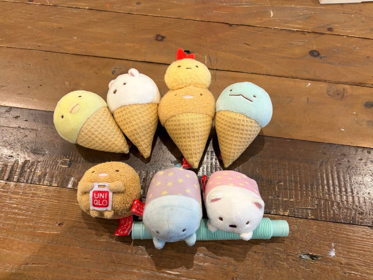 新品】新品！☆すみっコぐらし てのりぬいぐるみ アイスクリーム 3個