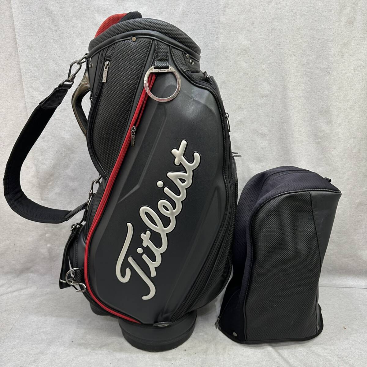 中古】キャディバッグ ゴルフバッグ Titleist タイトリスト エナメル