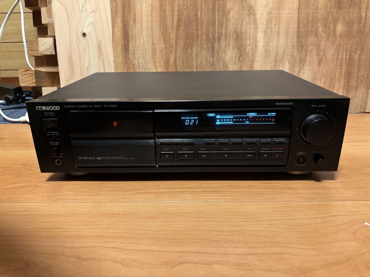 中古】当時物希少 旧車 当時高級機人気機種 KENWOOD ケンウッド 1DIN×2