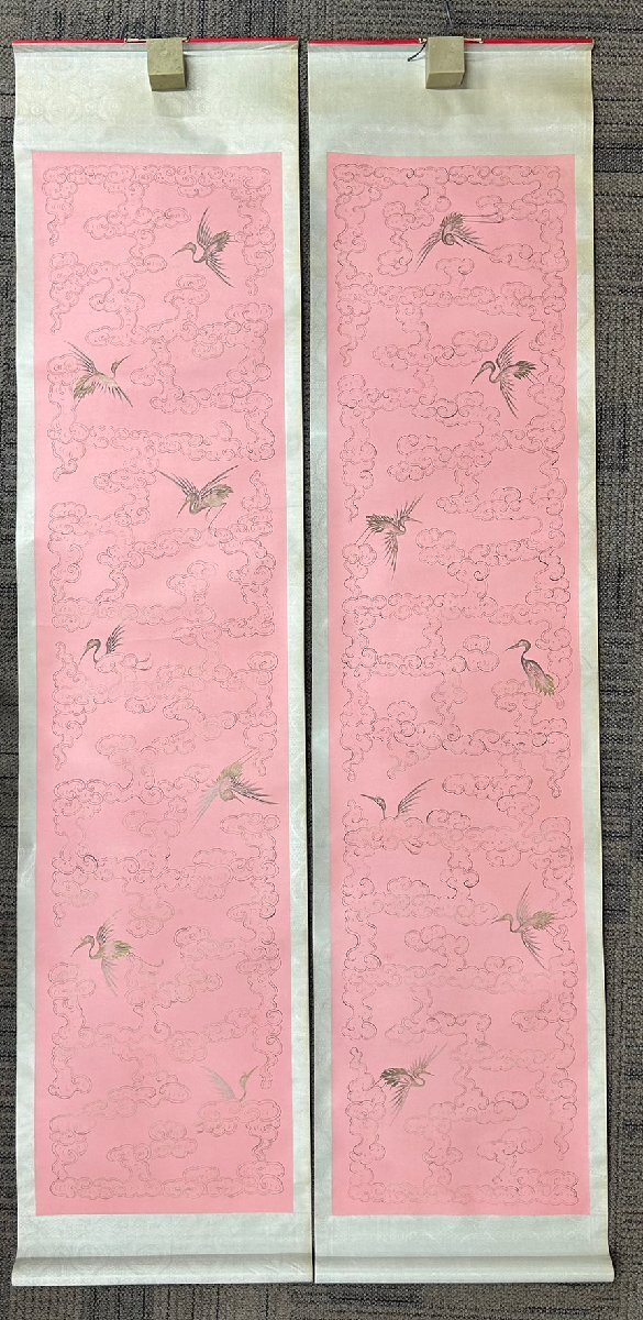 CQ079 【木谷信夫作】輪島塗 木地 黒漆塗椿蒔絵短冊箱・黒漆花蒔絵短冊