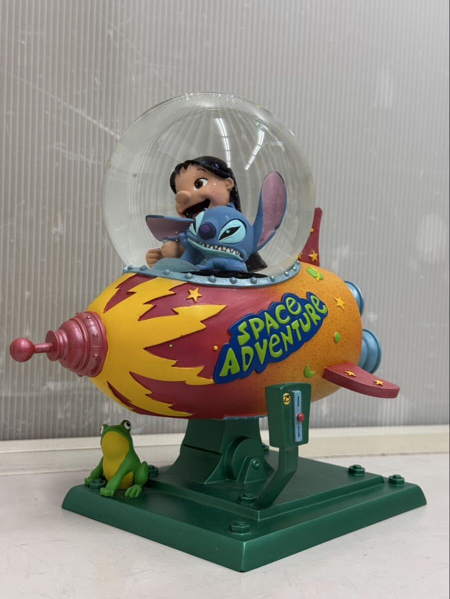 中古】【スティッチ】ディズニー 宇宙服 スティッチ スノードームの
