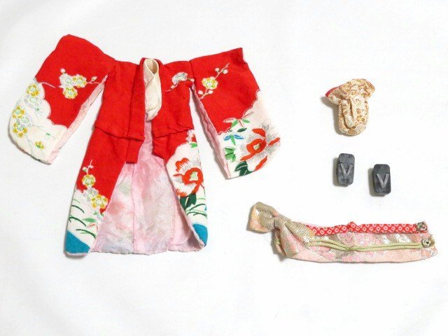 中古】78古い タカラ ダッコちゃんマーク 前掛け/昭和レトロ 古着 看板
