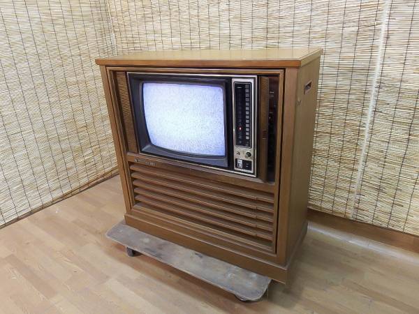 PanaColor 20 ブラウン管テレビ 1970年代☆PanaColor 20 テレビ アンティーク☆40年前のテレビの落札