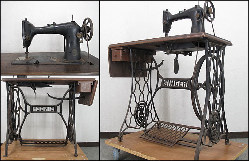 イギリス　アンティークミシン脚テーブル　SPECIAL 足踏みミシン　網目 イギリス アンティークミシン脚テーブル SPECIAL 足踏みミシン