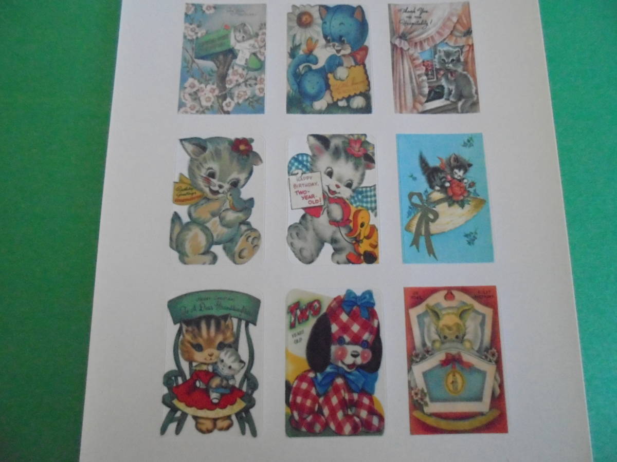 新品 即決 新品 シール ステッカー ラベル ９柄 ３枚セット 光沢紙 レトロ アニマル 動物 ハンドメイド ネコ クマ ヴィンテージ の落札情報詳細 ヤフオク落札価格情報 オークフリー スマートフォン版