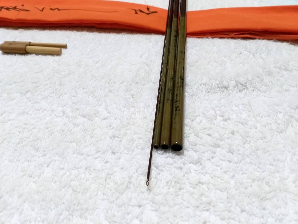孤舟 カーボン 志 鶺鴒 セピア総塗り（うずら研ぎ出し握り）12尺 超美
