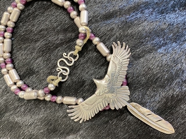 ゴローズ SVビーズ6発 メンズ ネックレス メンズアクセサリー フェザーイーグルビーズ