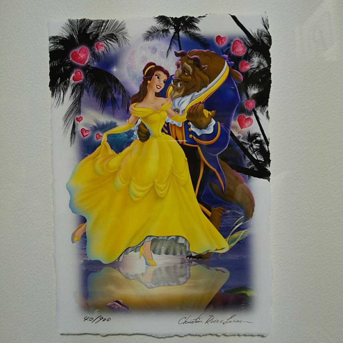 交渉可 クリスチャンラッセン ディズニー 原画 美女と野獣 Merkeziklinika Az