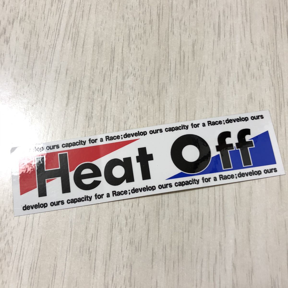 新品 Heatoff Heat Off ヒートオフ ステッカー シール ドリフト チューニング ドリ車 レース サーキット グリップ の落札情報詳細 ヤフオク落札価格情報 オークフリー スマートフォン版
