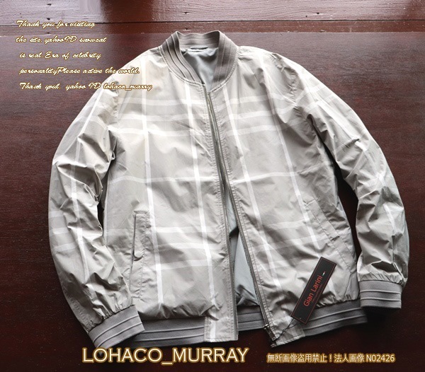 新品 新品 Itaria Gian Larini52灰 チェック 春ブルゾンl Xl細身 メンズ ボンバー ジャケット ジッパー ジャンパー 薄手 Ma 1 カジュアル の落札情報詳細 ヤフオク落札価格情報 オークフリー スマートフォン版