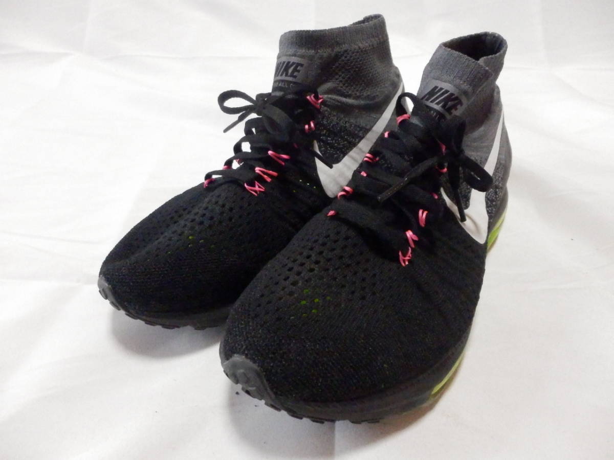 Ka301 Nike ナイキ Zoom All Out Flyknit ズームオールアウトフライニット 27 5cm Us9ハーフ 黒系 中古 002 の落札情報詳細 ヤフオク落札価格情報 オークフリー スマートフォン版