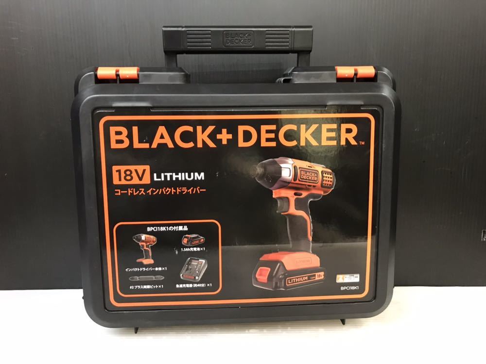 ブラックアンドデッカー コードレスドリルドライバー BDCDD186K2