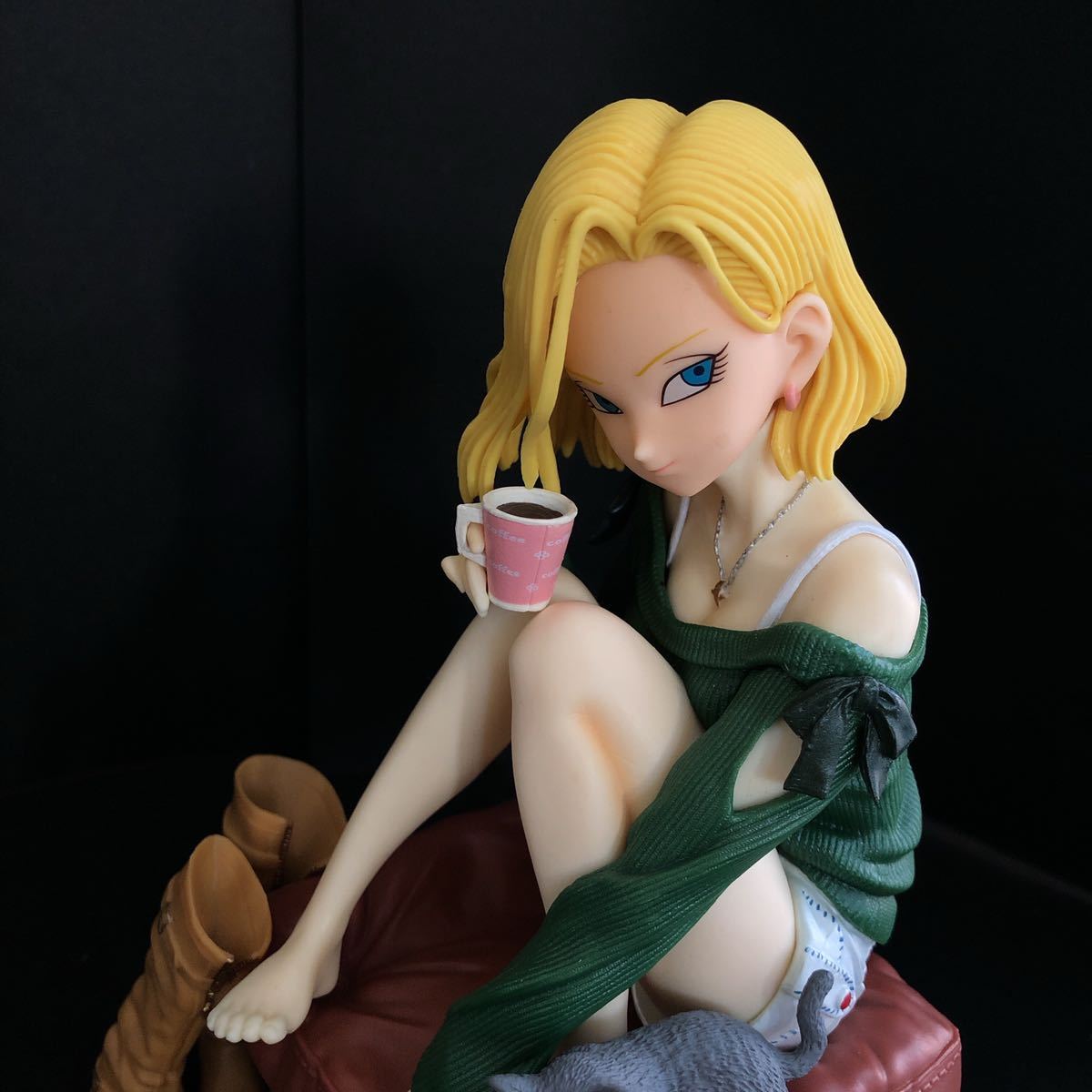 ドラゴンボールZ 人造人間18号 フィギュア リペイント 改造 リラックス