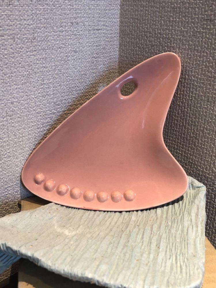 灰皿 ASHTRAY キドニー アトミック シェイプ 50s レプリカ 日本製陶器