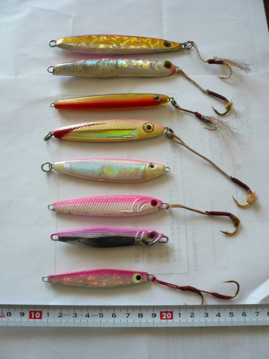 釣り用メタルジグ ハード ルアー 赤系8ケセット 太刀魚 スズキ シーバス その他 船釣 堤防 爆釣 の落札情報詳細 ヤフオク落札価格情報 オークフリー スマートフォン版